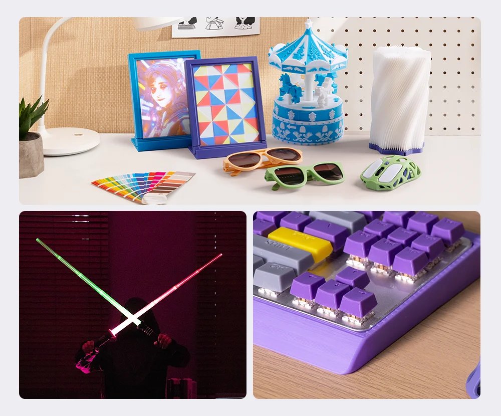 Anycubic Kobra 3 Combo Multi-Color Fdm 3D Printer Max 600Mm/S Printing Speed Build Size 250X250X260Mm