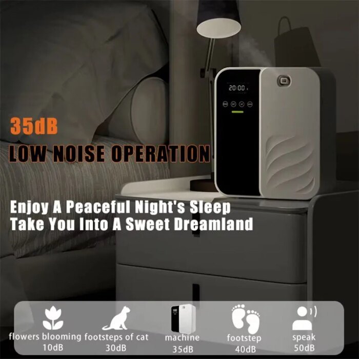 1000M³ Scent Diffuser Machine Wall Mounted Fragrance Diffuser Bluetooth Essential Oils Diffuser Electric Smell For Home Hotel - Image 4