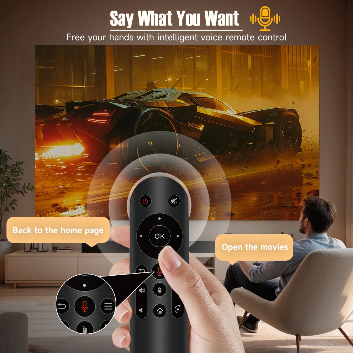 Magcubic Native 1080P 650Ansi 4K Android 11 L018 360° Projector With Auto Keystone Focus Air Mouse Wifi6 Bt5.2 Portable Outdoor Magcubic Native 1080P 650Ansi 4K Android 11 L018 360° Projector With Auto Keystone Focus Air Mouse Wifi6 Bt5.2 Portable Outdoor