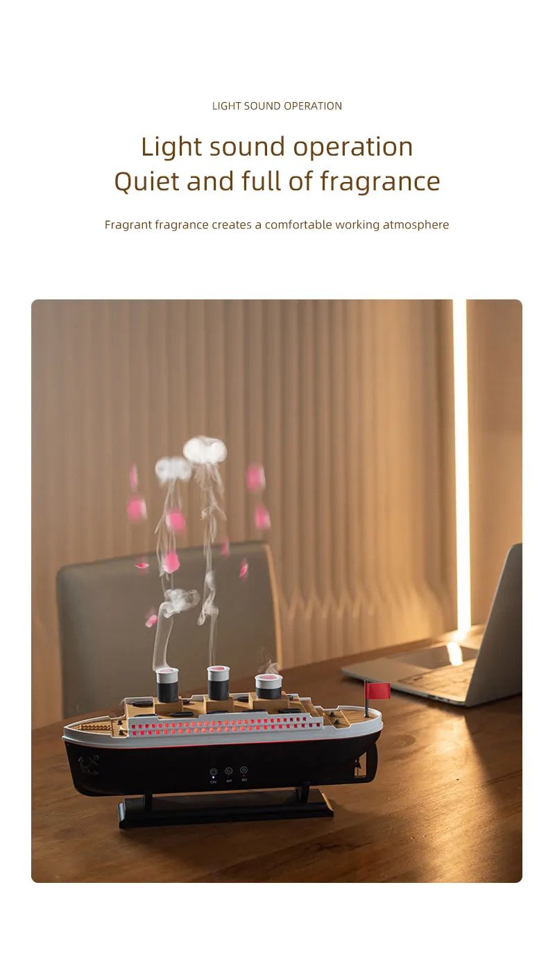Retro Ship Air Humidifier Ultrasonic Aromatherapy Diffusers Mist Maker Fragrance Essential Oil Aroma Difusor Remote Control Retro Ship Air Humidifier Ultrasonic Aromatherapy Diffusers Mist Maker Fragrance Essential Oil Aroma Difusor Remote Control
