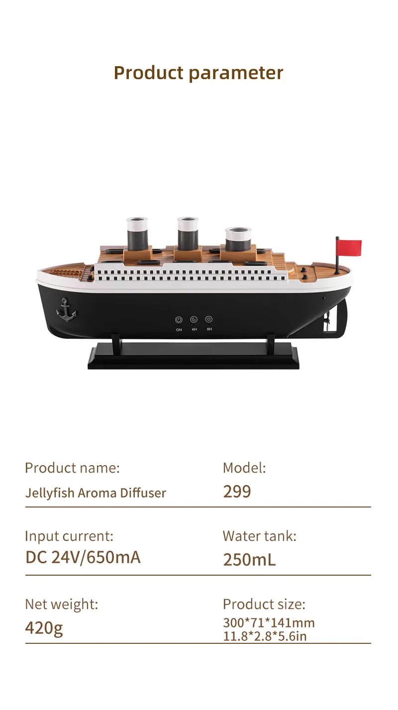 Retro Ship Air Humidifier Ultrasonic Aromatherapy Diffusers Mist Maker Fragrance Essential Oil Aroma Difusor Remote Control Retro Ship Air Humidifier Ultrasonic Aromatherapy Diffusers Mist Maker Fragrance Essential Oil Aroma Difusor Remote Control