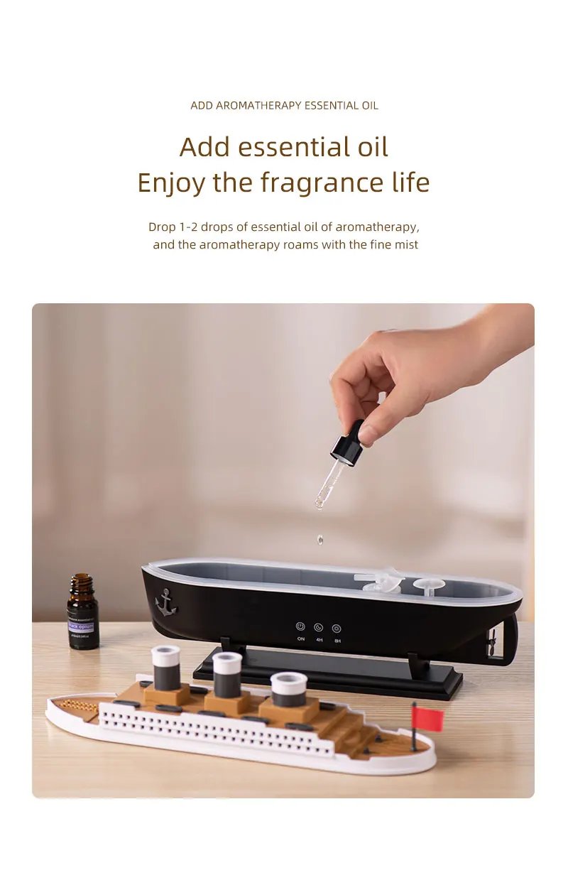 Retro Ship Air Humidifier Ultrasonic Aromatherapy Diffusers Mist Maker Fragrance Essential Oil Aroma Difusor Remote Control Retro Ship Air Humidifier Ultrasonic Aromatherapy Diffusers Mist Maker Fragrance Essential Oil Aroma Difusor Remote Control