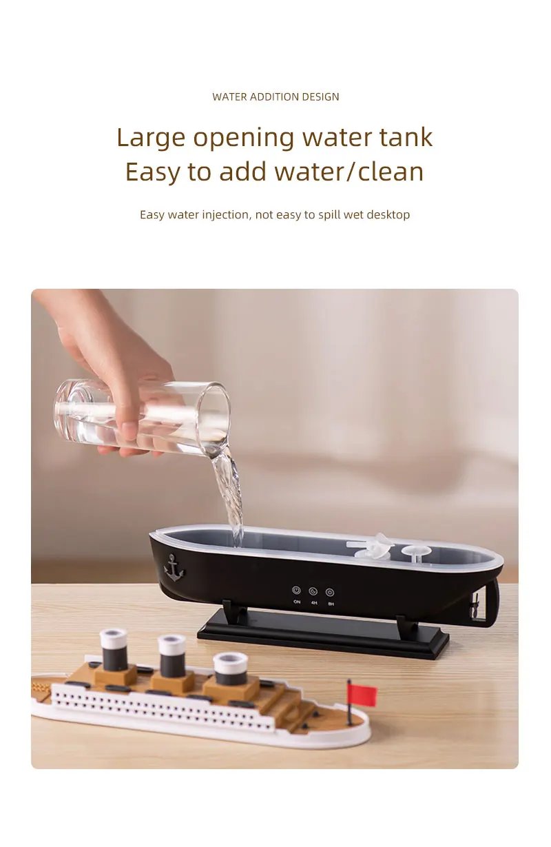 Retro Ship Air Humidifier Ultrasonic Aromatherapy Diffusers Mist Maker Fragrance Essential Oil Aroma Difusor Remote Control Retro Ship Air Humidifier Ultrasonic Aromatherapy Diffusers Mist Maker Fragrance Essential Oil Aroma Difusor Remote Control