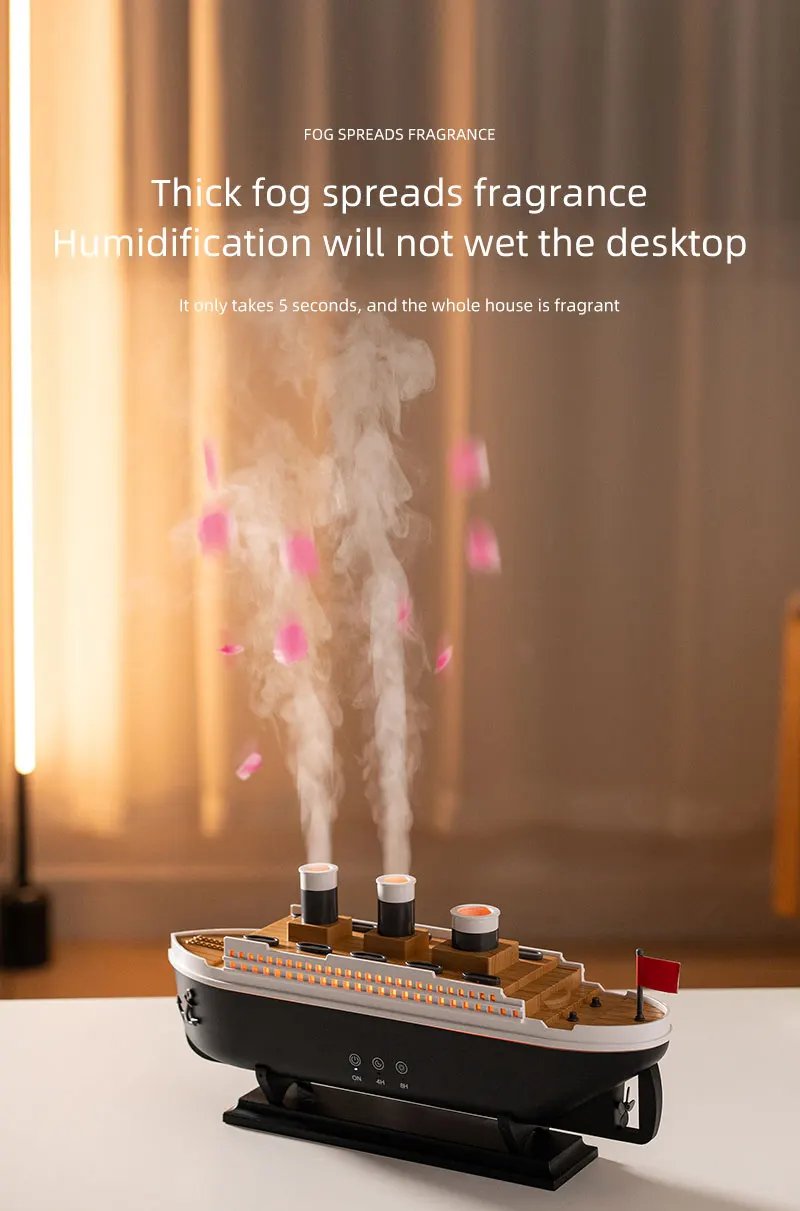 Retro Ship Air Humidifier Ultrasonic Aromatherapy Diffusers Mist Maker Fragrance Essential Oil Aroma Difusor Remote Control Retro Ship Air Humidifier Ultrasonic Aromatherapy Diffusers Mist Maker Fragrance Essential Oil Aroma Difusor Remote Control