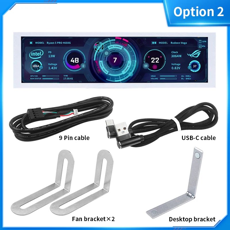8.8 Inch Ips Type C Secondary Screen Usb-C Interface Computer Monitoring Cpu Gpu Ram Dislpay Smart Screen No Need Aida64 8.8 Inch Ips Type C Secondary Screen Usb-C Interface Computer Monitoring Cpu Gpu Ram Dislpay Smart Screen No Need Aida64