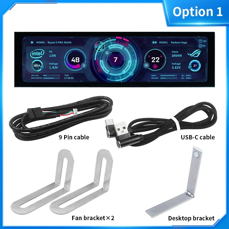 8.8 Inch Ips Type C Secondary Screen Usb-C Interface Computer Monitoring Cpu Gpu Ram Dislpay Smart Screen No Need Aida64 8.8 Inch Ips Type C Secondary Screen Usb-C Interface Computer Monitoring Cpu Gpu Ram Dislpay Smart Screen No Need Aida64