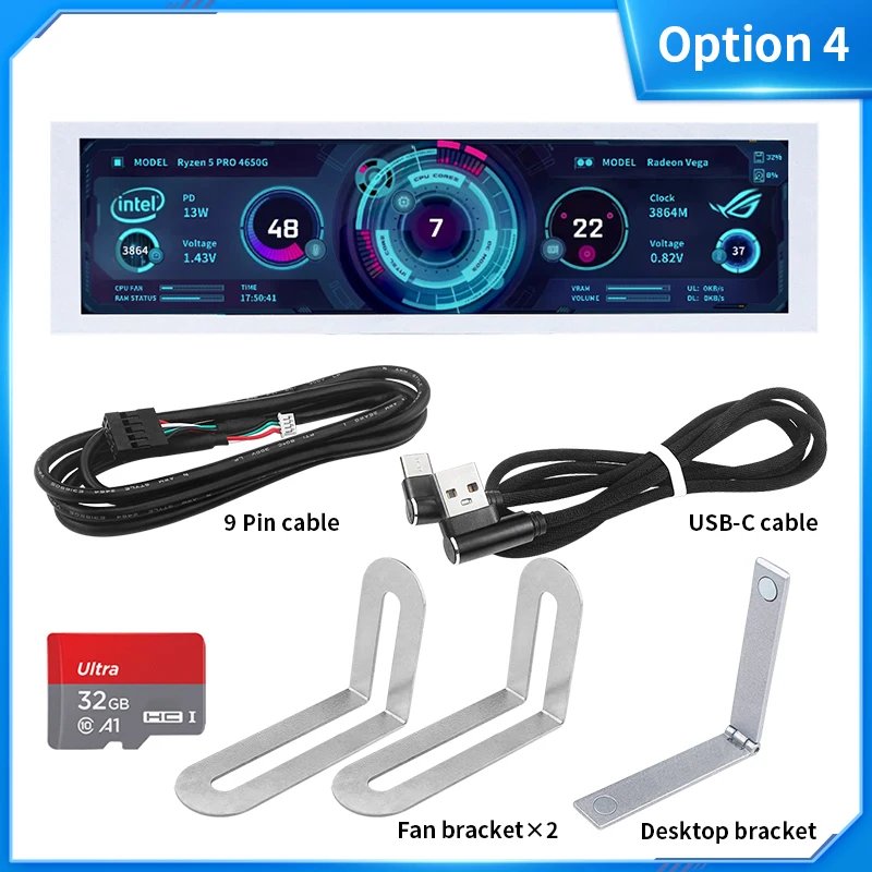 8.8 Inch Ips Type C Secondary Screen Usb-C Interface Computer Monitoring Cpu Gpu Ram Dislpay Smart Screen No Need Aida64 8.8 Inch Ips Type C Secondary Screen Usb-C Interface Computer Monitoring Cpu Gpu Ram Dislpay Smart Screen No Need Aida64