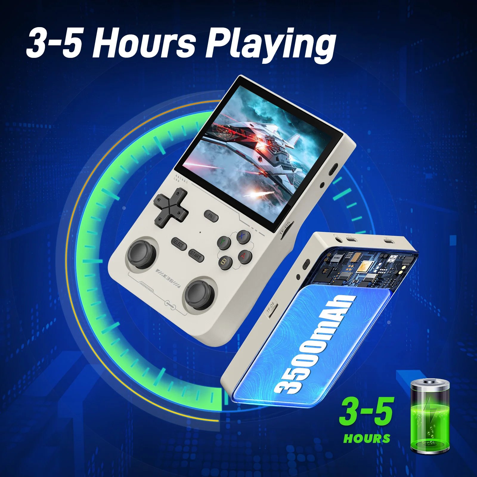 Gaminja Open Source K36 Retro Handheld Video Game Console 16000 Games Emulator For Ps1/Psp/Dc/N64/Ss 500Nit 3.5 Inch Ips Screen Gaminja Open Source K36 Retro Handheld Video Game Console 16000 Games Emulator For Ps1/Psp/Dc/N64/Ss 500Nit 3.5 Inch Ips Screen