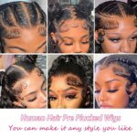 Water Wave 13x6 Lace Front Wigs Human Hair Wet and Wavy Wigs for Women Deep Curly Lace Front Wigs Pre Plucked with Baby Hair - Image 3