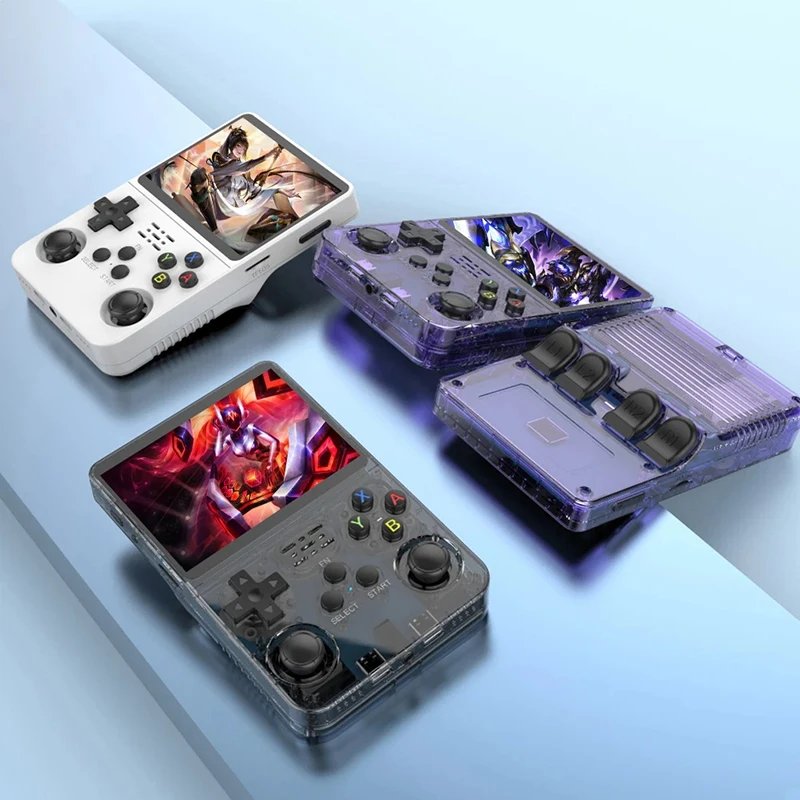 R36S Retro Handheld Video Game Console Linux System 3.5-Inch Ips Screen Portable Handheld Video Player 64Gb 15000 Games