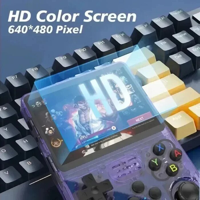 R36S Retro Handheld Video Game Console Linux System 3.5-Inch Ips Screen Portable Handheld Video Player 64Gb 15000 Games - Image 5