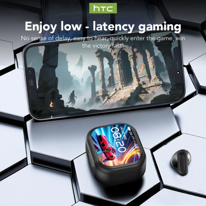 【Htc Ne20】Bluetooth V6.0 Earphones Ai Translator Earbuds Ows Lcd Touch Screen Sport Wireless Headphones Hd Stereo Sound Longlife - Image 3