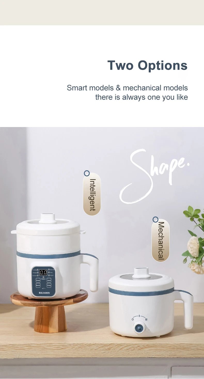 1.7L Electric Rice Cooker Single Double Layer 220V Multi Cooker Non-Stick Smart Mechanical Multicooker Steamed Rice Pot For Home