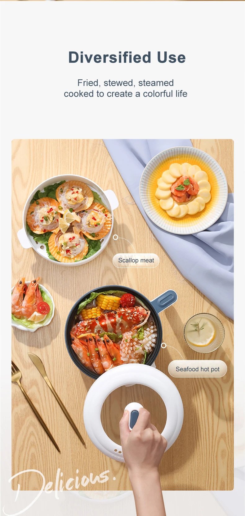 1.7L Electric Rice Cooker Single Double Layer 220V Multi Cooker Non-Stick Smart Mechanical Multicooker Steamed Rice Pot For Home