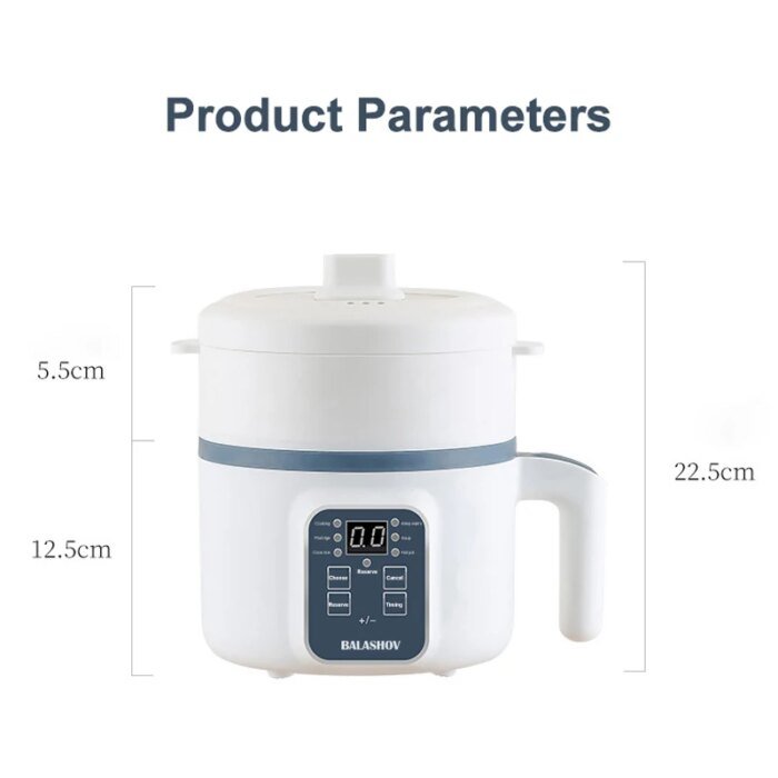 1.7L Electric Rice Cooker Single Double Layer 220V Multi Cooker Non-Stick Smart Mechanical Multicooker Steamed Rice Pot For Home - Image 6