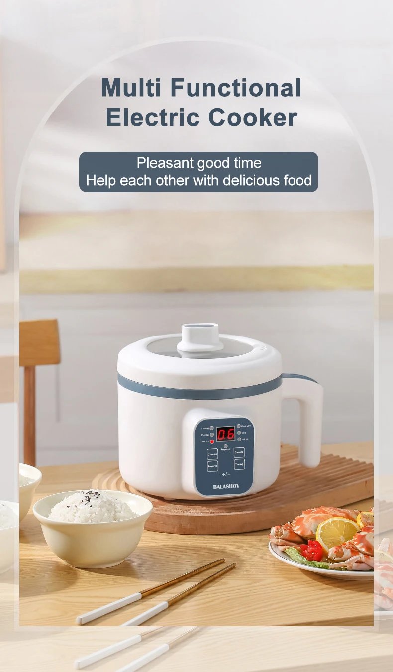 1.7L Electric Rice Cooker Single Double Layer 220V Multi Cooker Non-Stick Smart Mechanical Multicooker Steamed Rice Pot For Home